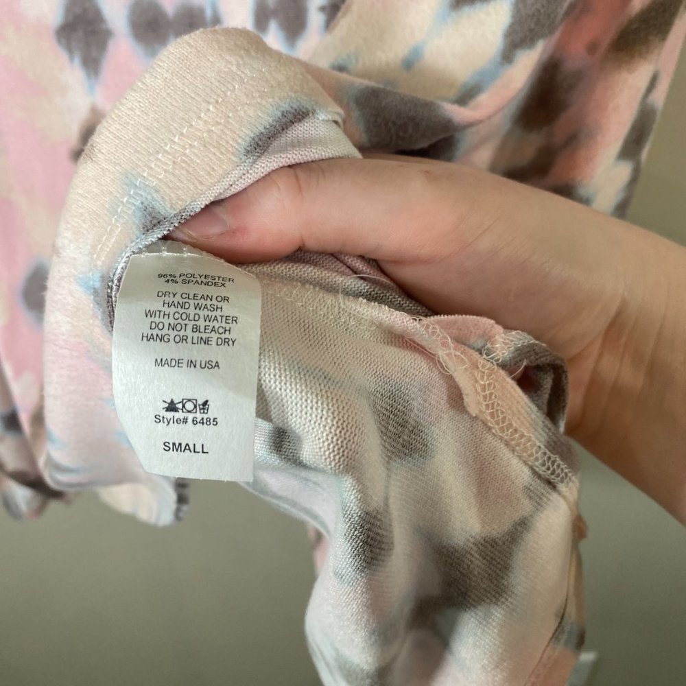 NWOT Entro Tie Dye Shirt with Fringe - Picture 10 of 10